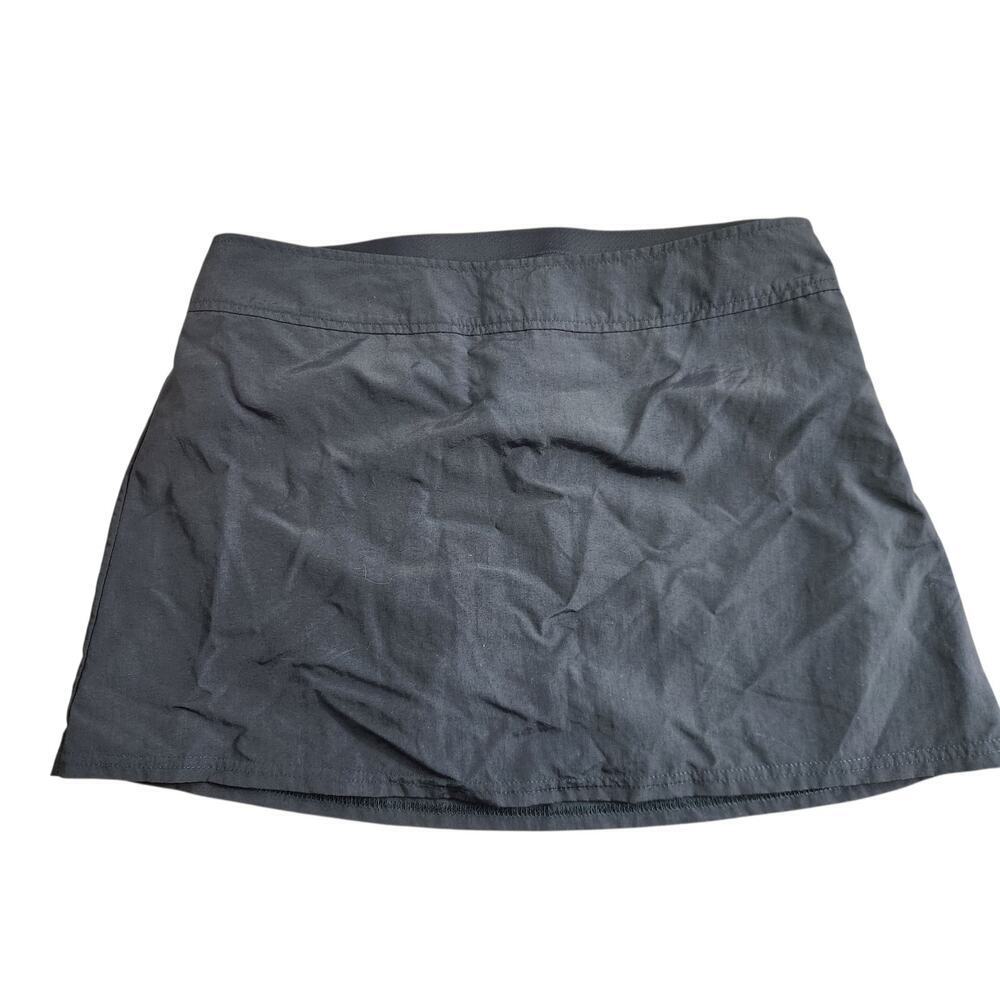 Land's End dark blue womens‎ swim skirt sz 8 zip side beach vacation pool